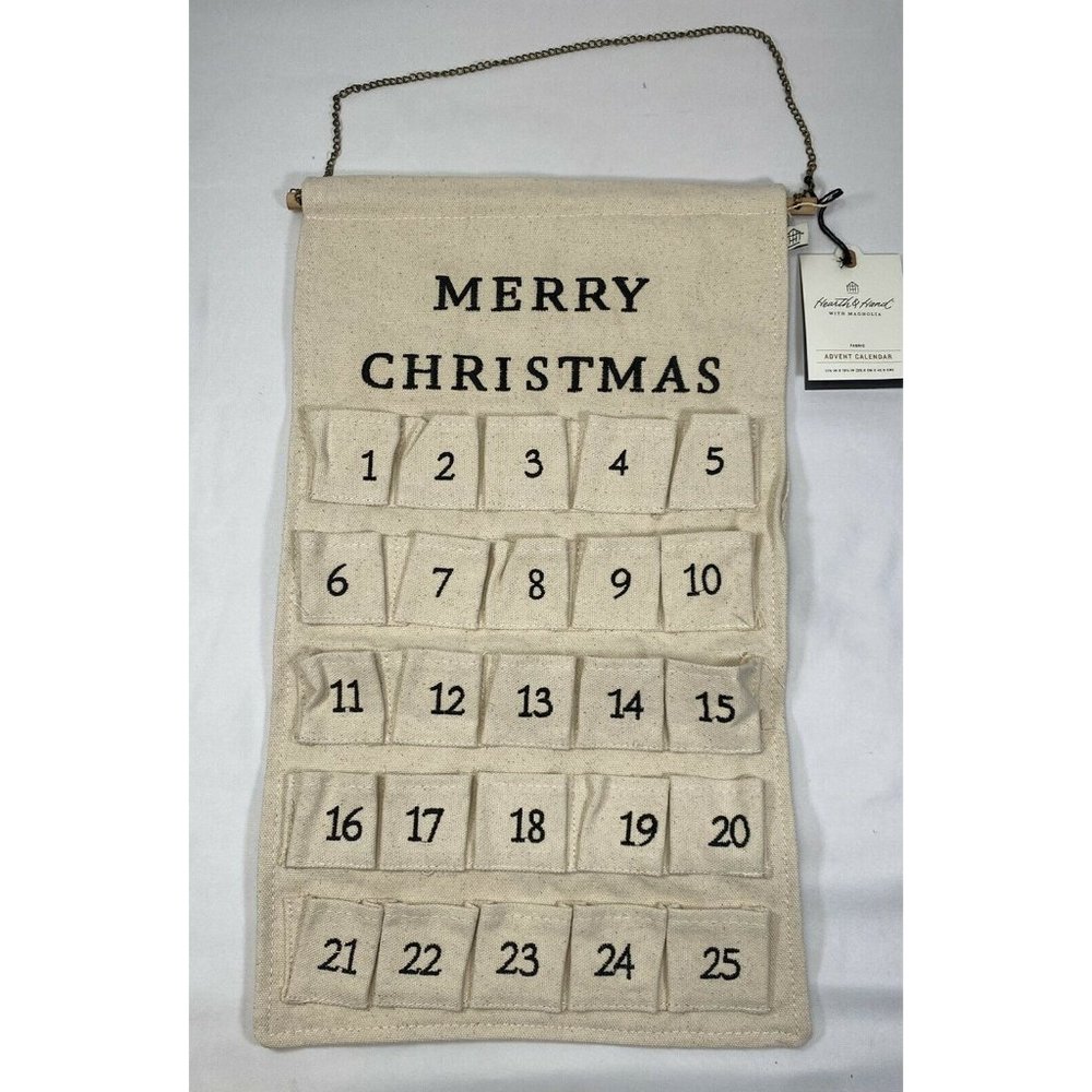 - (NEW) Hearth & Hand W/Magnolia Advent Calendar (Beige)